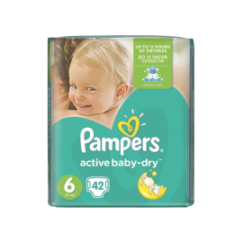 Pampers Active Baby Dry 6 42ks