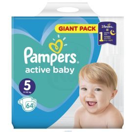 Pampers Active Baby Dry 5 64ks