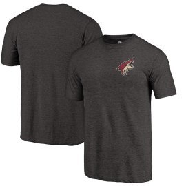 Fanatics Branded Arizona Coyotes Primary Logo Left Chest Distressed Tri-Blend