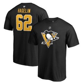 Fanatics Branded Carl Hagelin Pittsburgh Penguins Stack Logo Name & Number