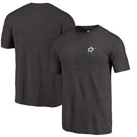 Fanatics Branded Dallas Stars Primary Logo Left Chest Distressed Tri-Blend