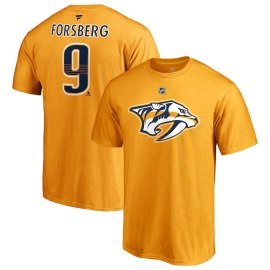 Fanatics Branded Filip Forsberg Nashville Predators Stack Logo Name & Number