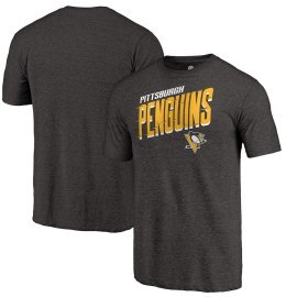 Fanatics Branded Pittsburgh Penguins Slant Strike Tri-Blend