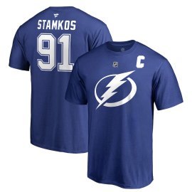 Fanatics Branded Steven Stamkos Tampa Bay Lightning Stack Logo Name & Number