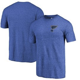 Fanatics Branded St. Louis Blues Primary Logo Left Chest Distressed Tri-Blend