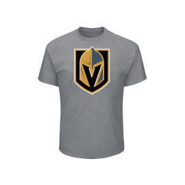 Majestic Vegas Golden Knights Team Logo Grey Tri-Blend