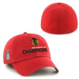 47 Brand Chicago Blackhawks 2015 Stanley Cup Champions Franchise RED L