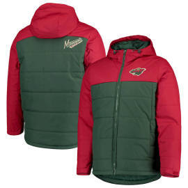 G-Iii Minnesota Wild Sports Carl Banks Exploration Polyfill Hooded Parka