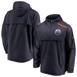 Fanatics Branded Edmonton Oilers Authentic Pro Rinkside Anorak 1/4-Zip