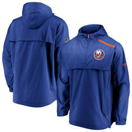 Fanatics Branded New York Islanders Authentic Pro Rinkside Anorak 1/4-Zip