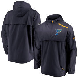 Fanatics Branded St. Louis Blues Authentic Pro Rinkside Anorak 1/4-Zip