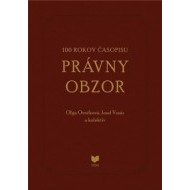 100 rokov časopisu Právny obzor 1917-2017 - cena, porovnanie