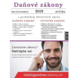 Daňové zákony 2019 pre účtovníkov