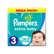 Pampers Active Baby 3 152ks - cena, porovnanie