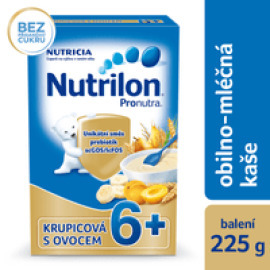 Nutricia Nutrilon Pronutra Obilno-mliečna kaša krupicová s ovocím 4x225g
