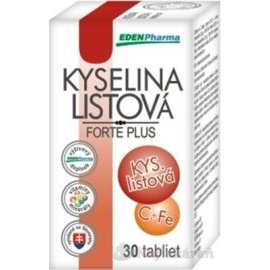 Edenpharma Kyselina listová Forte Plus 30tbl