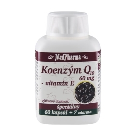 MedPharma Koenzým Q10 60mg + Vitamín E 67tbl