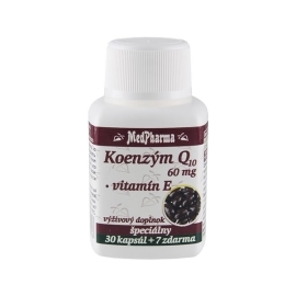 MedPharma Koenzým Q10 60mg + Vitamín E 37tbl