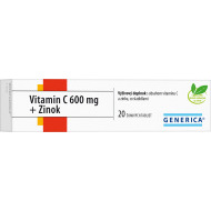 Generica Vitamin C 600mg + Zinok 20tbl - cena, porovnanie