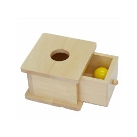 Montessori Krabička na vkladanie loptičky
