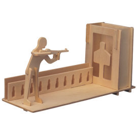 Woodcraft 3D stojan na perá Streľba