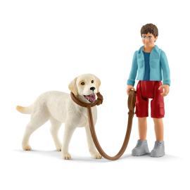 Schleich Prechádzka s Labradorským retríverom