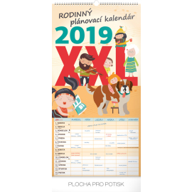 Nástenný kalendár Rodinný plánovací XXL