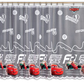 Detská žakárová záclona Disney Cars Auta Mcqueen v.160cm