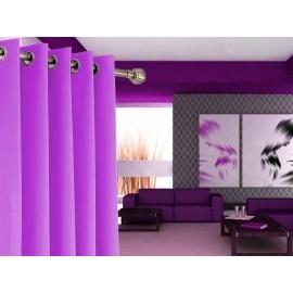 Hotový hrubý záves Radek 150x230cm na kolieskach / krúžkoch svetlo fialová