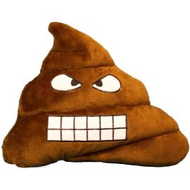 Vankúš emoji Poo hovno 40x30cm hnedé