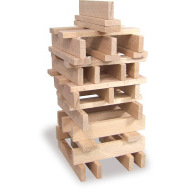 Vilac Stavebné drevené kocky Batibloc 100ks - cena, porovnanie