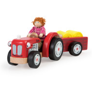 Tidlo Drevený traktor s postavičkou - cena, porovnanie