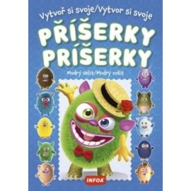 Vytvor si svoje príšerky - Modrý zošit so samolepkami