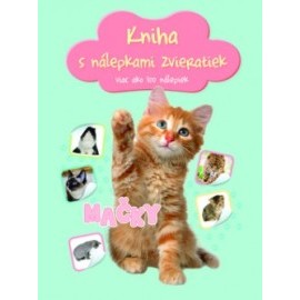 Kniha s nálepkami zvieratiek Mačky