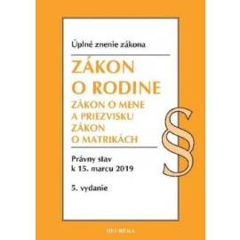 Zákon o rodine Úzz 5. vydanie 2019