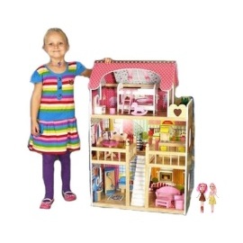 Eco Toys Drevený domček pre bábiky typu Barbie
