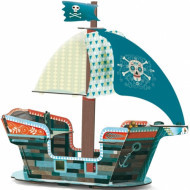Djeco 3D kartónová skladačka - Pirátska loď - cena, porovnanie