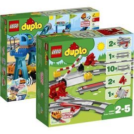 Lego Duplo 10875 Nákladný vlak + 10882 Koľajnice