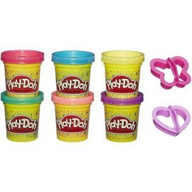 Hasbro Play-Doh Třpytivá sada 6ks