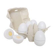Jabadabado Drevený obal so 6 vajíčkami - cena, porovnanie