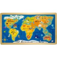 Small Foot Vkladacie puzzle mapa sveta - cena, porovnanie