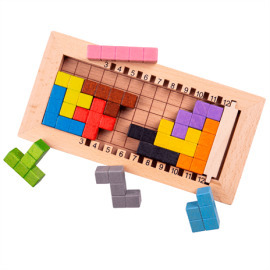 Bigjigs Toys Drevený tetris