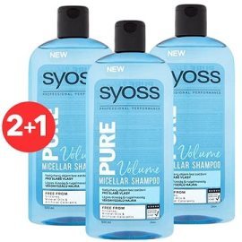 Syoss Shampoo Pure Volume 3x500ml