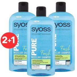 Syoss Shampoo Pure Fresh 3x500ml