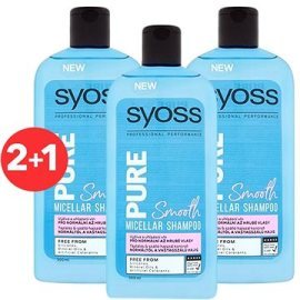 Syoss Shampoo Pure Smooth 3x500ml