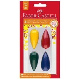 Faber Castell Plastové pastelky do dlane 4 farby