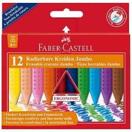 Faber Castell Pastelky Plastic Colour Grip Jumbo 12 farieb