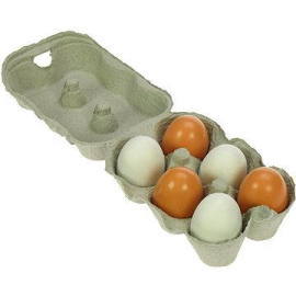 Bigjigs Drevené potraviny - Drevené vajíčka v škatuľke