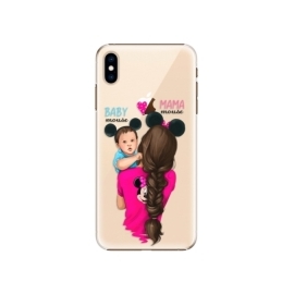 iSaprio Mama Mouse Brunette and Boy Apple iPhone XS Max