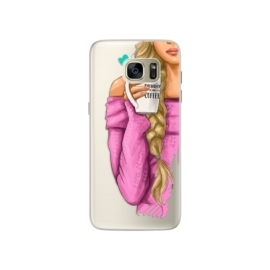 iSaprio My Coffe and Blond Girl Samsung Galaxy S7 Edge